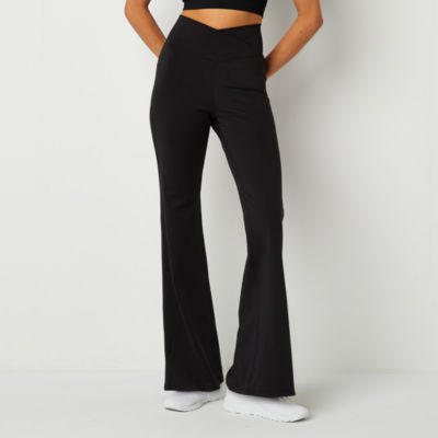 Self Esteem-Juniors Womens High Rise Flare Active Pull-On Pants