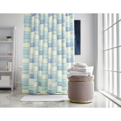 Home Expressions Watercolor Check Shower Curtain