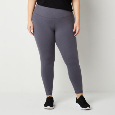 Xersion EverPerform Womens Cotton High Rise 7/8 Ankle Leggings Plus