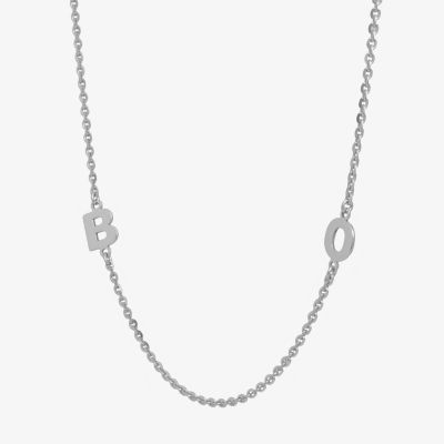 Womens Sterling Silver Name Necklace