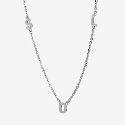 Womens Sterling Silver Name Necklaces