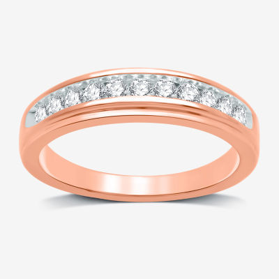 I Said Yes (H-I / I1) 1/3 CT. T.W. Lab Grown White Diamond Sterling Silver or 14K Gold Over Wedding Band