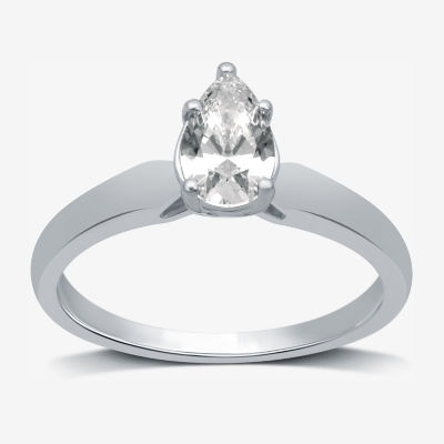 1 CT. Lab-Grown (G / SI2) Diamond Pear Solitaire Engagement Ring 10K or 14K Gold