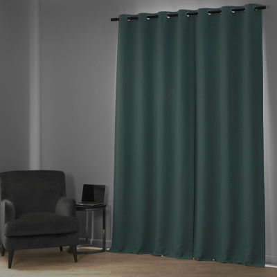 Exclusive Fabrics & Furnishing Bellino Textured Grommet Top Light-Filtering Single Curtain Panel