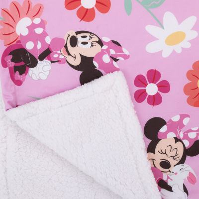 Newborn Blanket Pink Minnie Mouse Fleece Blanket Disney Collection