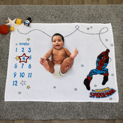 Spiderman Baby Milestone Blanket