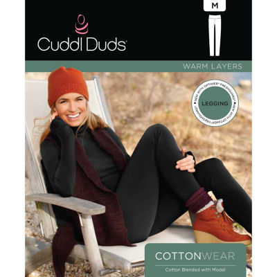 Cuddl Duds Cottonwear Tag Free Thermal Legging