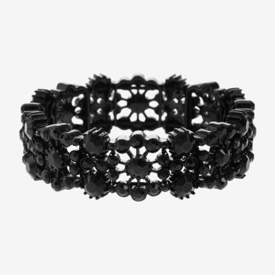 Mixit Womens Black Stretch Bracelet