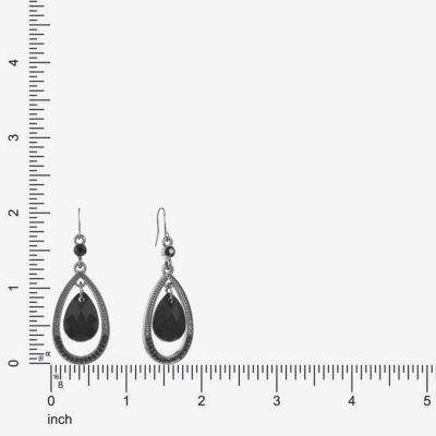 Mixit Black Drop Earrings