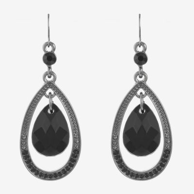 Mixit Black Drop Earrings