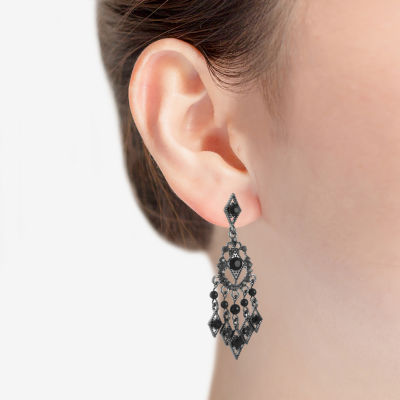 Mixit Black Chandelier Earrings