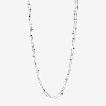Layered Necklace Cubic Zirconia Pendants Three Tone Gold on Sterling Silver Layered Necklace Cubic Zirconia Pendants Three Tone Gold on Sterling Silver