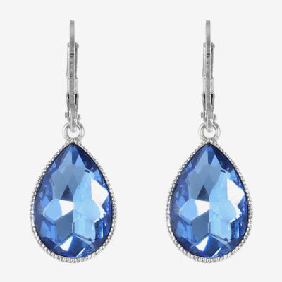 Monet Jewelry Silver Tone Womens Drop Earrings