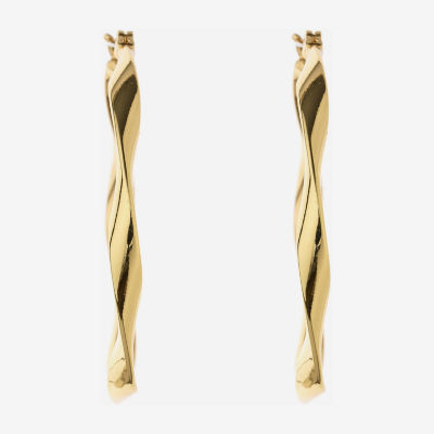 Liz Claiborne® Ribbon Hoop Earrings