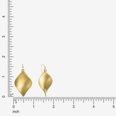 Monet Jewelry Gold Tone Twisted Womens Drop Earrings