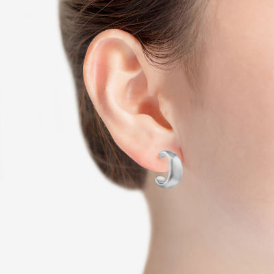 Liz Claiborne Silver Tone Hoop Earrings