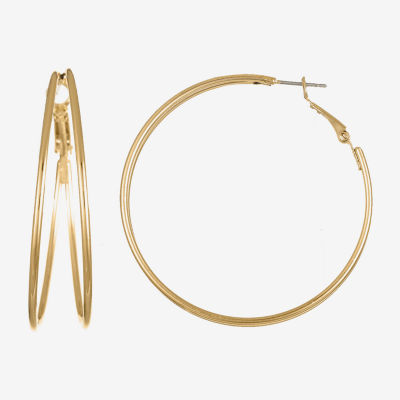 Liz Claiborne Large Wire Hoop Earrings