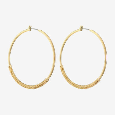 Monet Jewelry Gold Tone Hoop Earrings