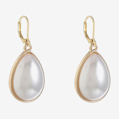 Monet Jewelry Simulated Pearl Drop Earrings