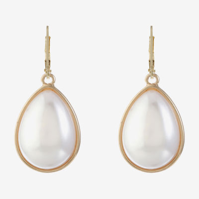 Monet Jewelry Simulated Pearl Drop Earrings