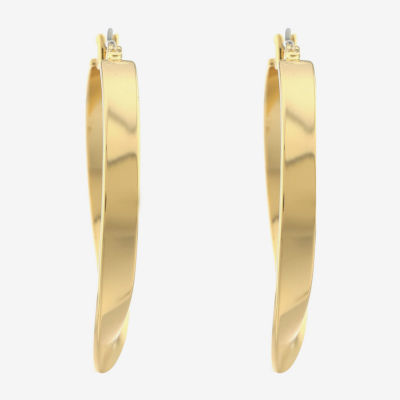 Liz Claiborne Ribbon Hoop Earrings