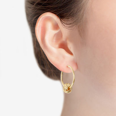 Monet® Gold-Tone Knot Hoop Earrings