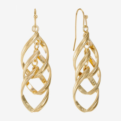 Liz Claiborne Twsited Orbital Drop Earrings