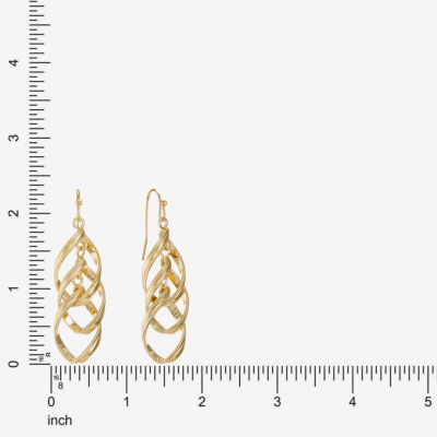 Liz Claiborne Twsited Orbital Drop Earrings