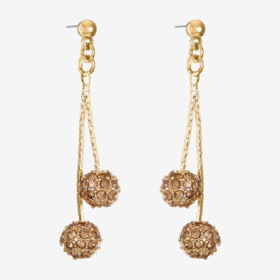 Monet Jewelry Gold Tone Drop Earrings