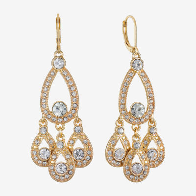 Monet Jewelry Gold Tone Chandelier Earrings