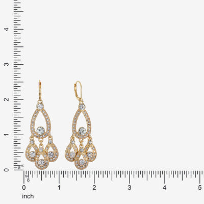 Monet Jewelry Gold Tone Chandelier Earrings