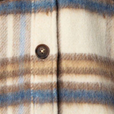 a.n.a Plaid Midweight Shirt Jacket