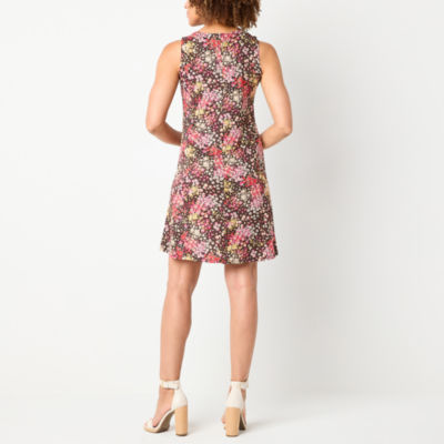 Perceptions Womens Floral Jacket Dress