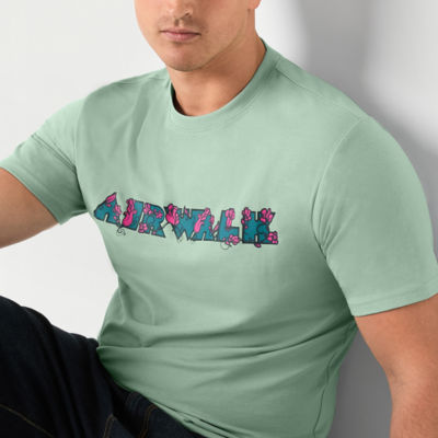 Airwalk Big and Tall Mens Crew Neck Short Sleeve Regular Fit Graphic T-Shirt