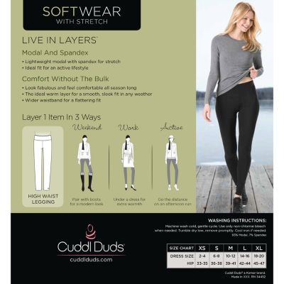 Cuddl Duds Softwear Thermal Pants-Tall