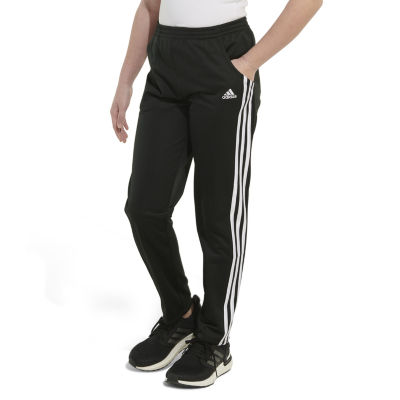 adidas Little Girls Mid Rise Slim Fit Slim Track Pant