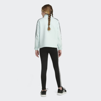 adidas Big Girls Long Sleeve Quarter-Zip Pullover