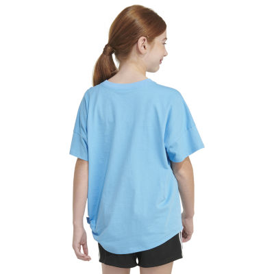 adidas Big Girls Crew Neck Short Sleeve Graphic T-Shirt