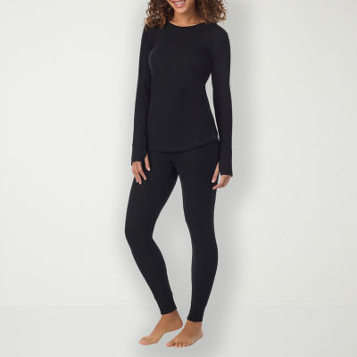 Cuddl Duds Womens Cozy Stretch Crew Neck Long Sleeve Thermal Shirt