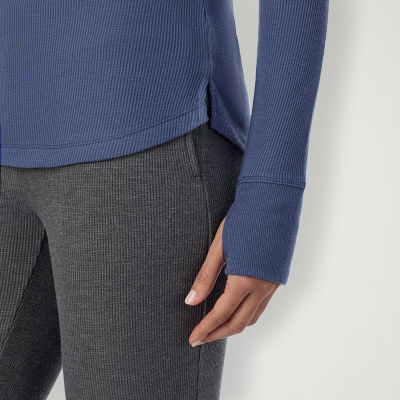 Cuddl Duds Womens Cozy Stretch Crew Neck Long Sleeve Thermal Shirt