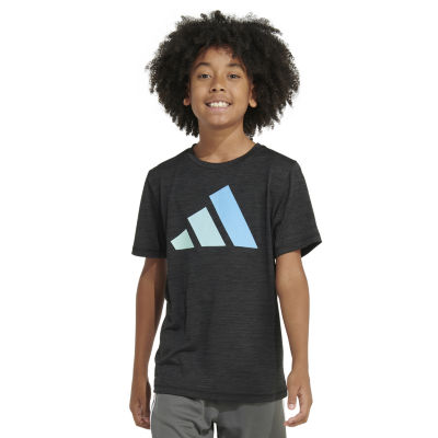 adidas Big Boys Round Neck Short Sleeve Graphic T-Shirt