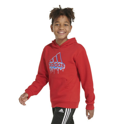 adidas Big Boys Fleece Hoodie