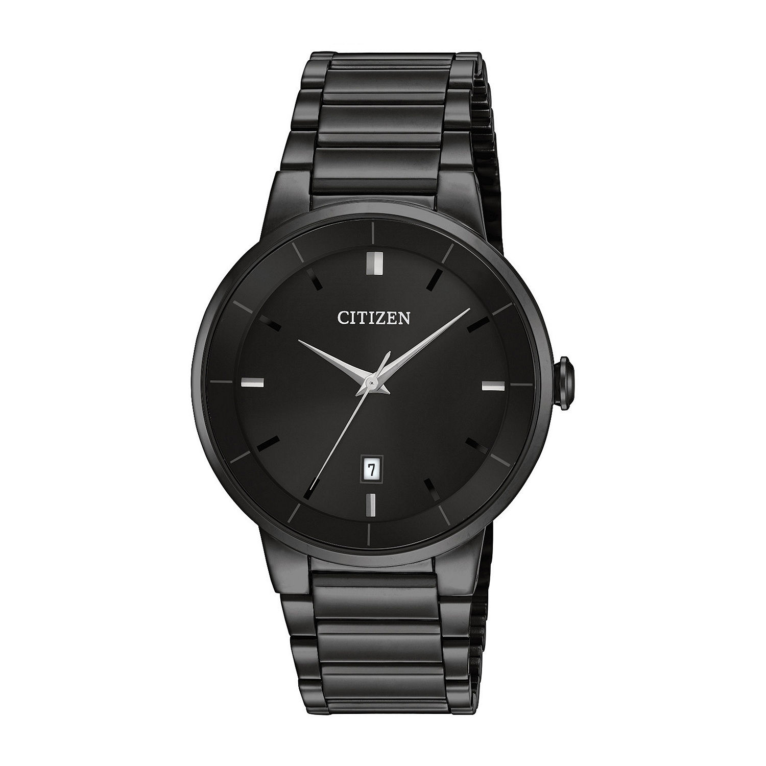 Citizen® Quartz Men's Black Ion Plated Bracelet Watch BI5017-50E - JCPenney