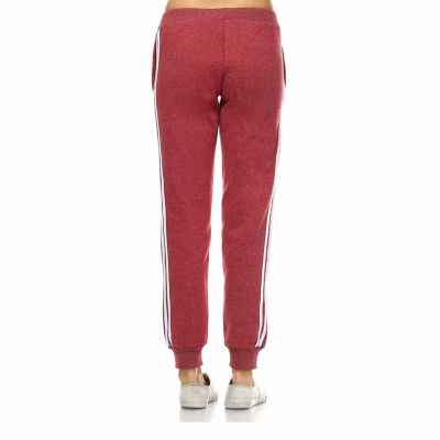 White Mark Amazingly Soft Womens Cuffed Mid Rise Knit Jogger Pant