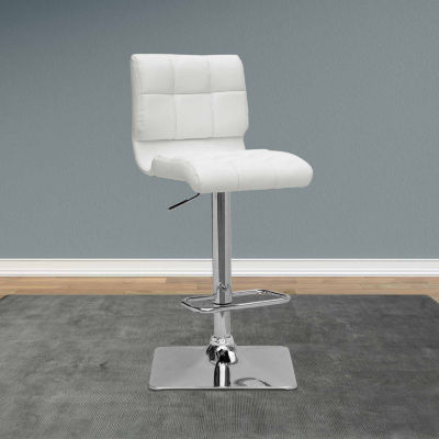 Bonded Leather Upholstered Bar Stool - Set of 2