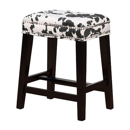 Walt Nailhead Trim Upholstered Counter Stool, One Size, Black