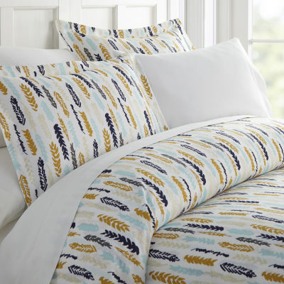 Casual Comfort Premium Ultra Soft Feathers Duvet Cover Set, Color Navy