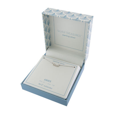 Silver Treasures Zodiac Womens Sterling Silver 16 Inch Pendant Necklace