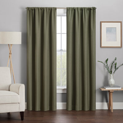 Eclipse Kendall Kids Thermaback Rod Pocket Energy Saving Blackout Single Curtain Panels