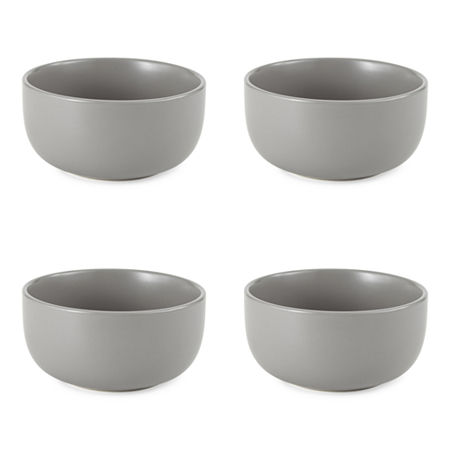 Loom + Forge Ren 4-pc. Stoneware Cereal Bowl, One Size, Gray